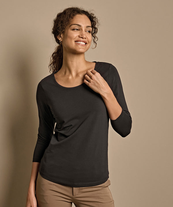 Women’s stretch 3/4-sleeve tee (460)