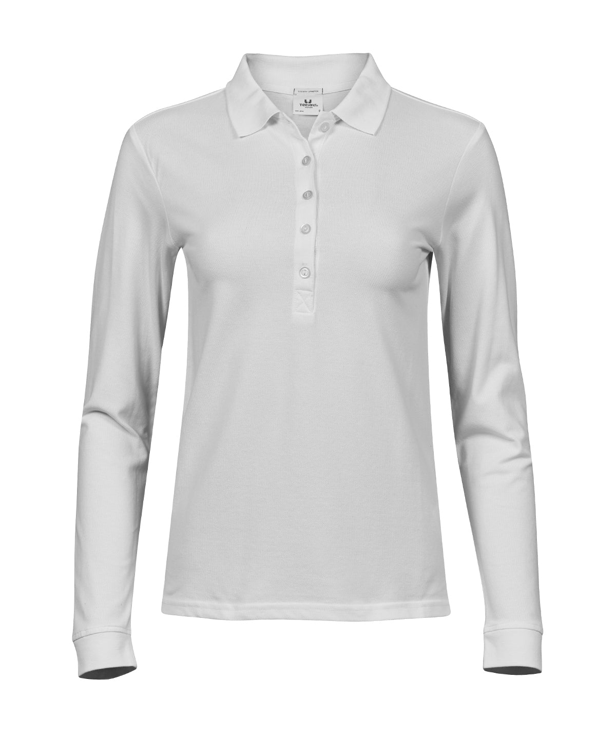 Women’s luxury stretch long sleeve polo