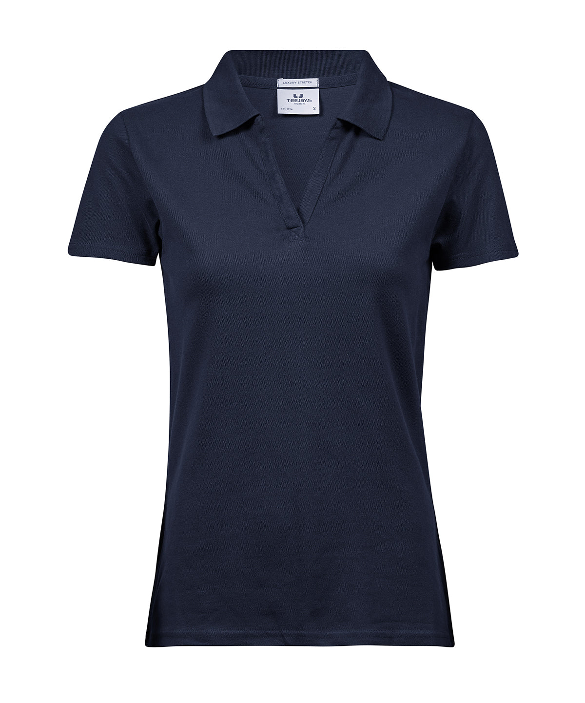 Women’s luxury stretch v-neck polo