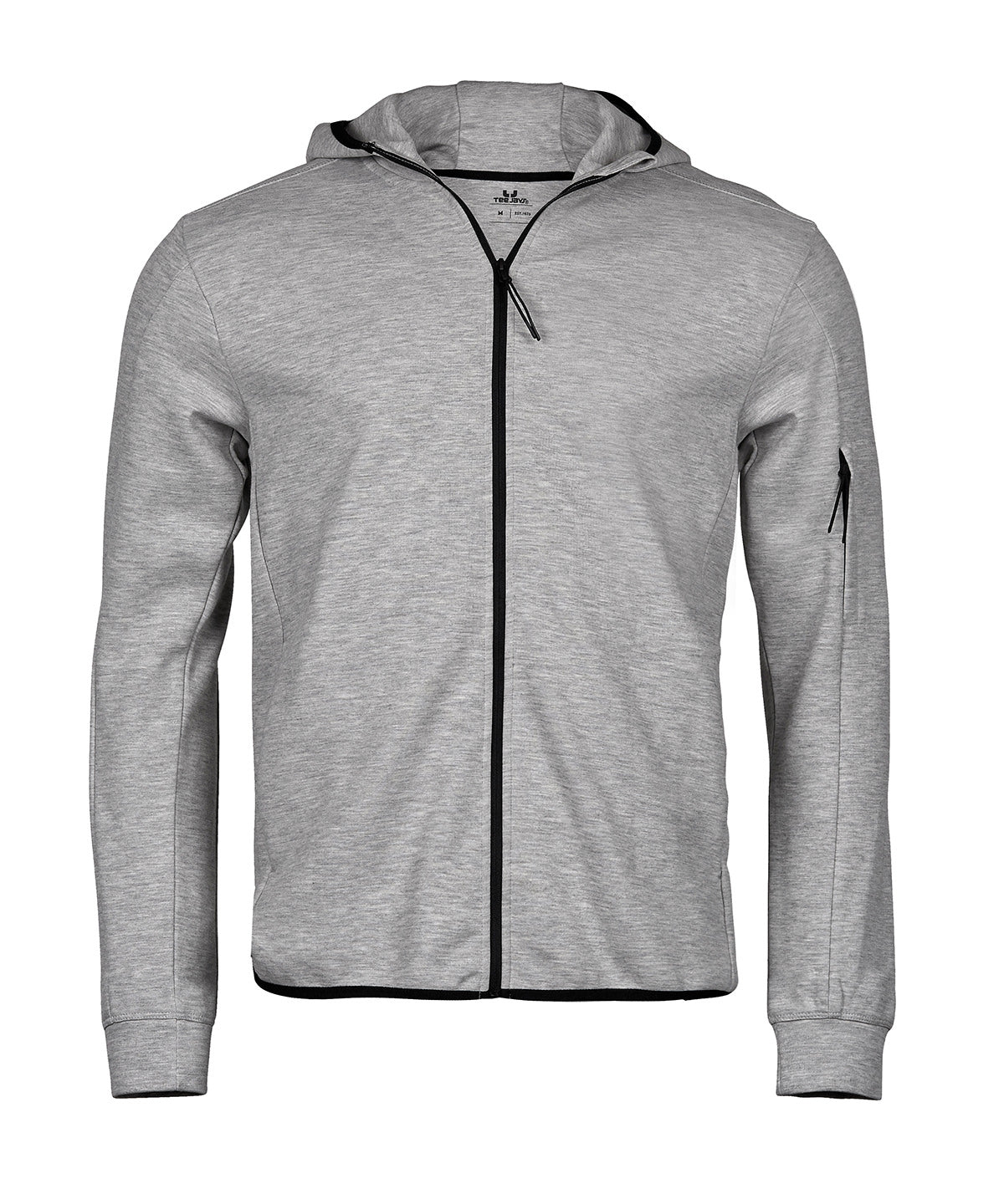 Athletic hooded full-zip sweatshirt