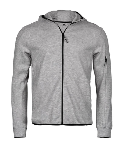 Athletic hooded full-zip sweatshirt