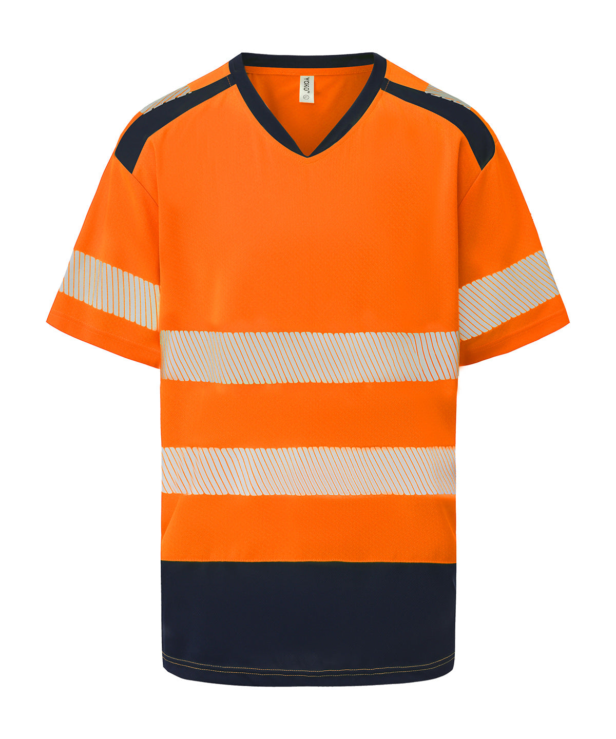 Hi-vis mandarin collar comfort trim t-shirt