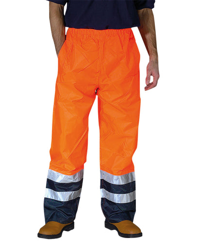 Hi-vis waterproof overtrousers
