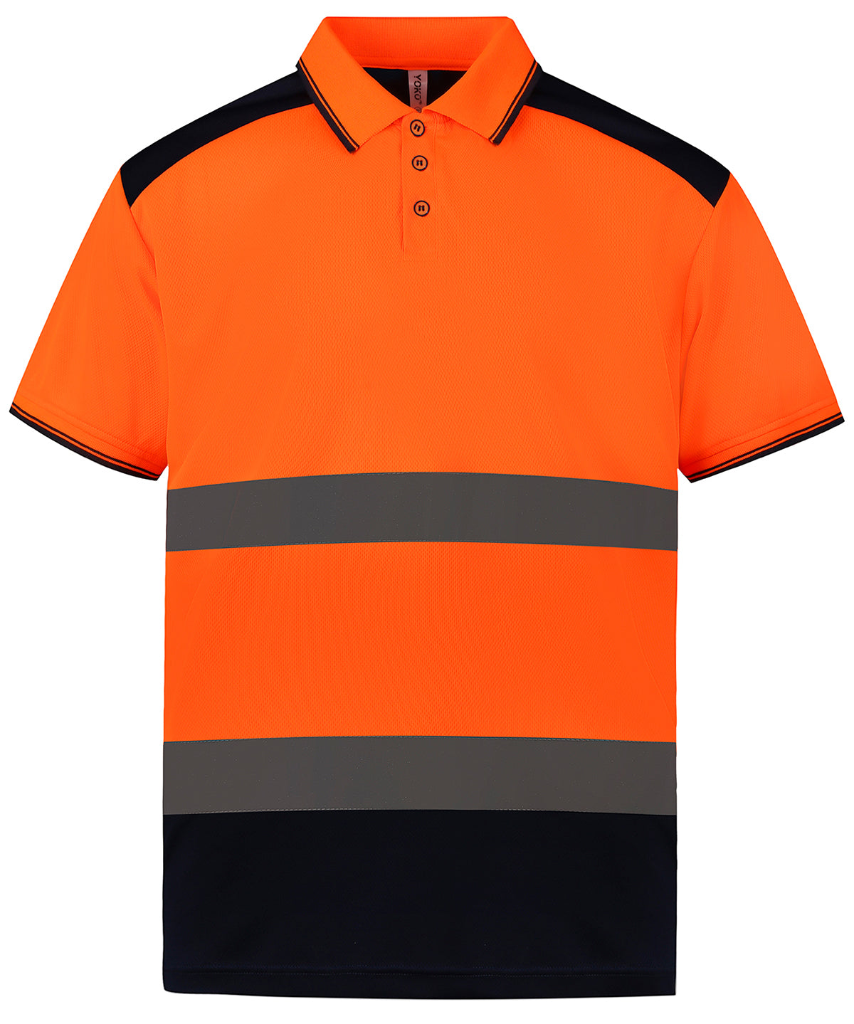 Hi-vis two-tone polo shirt