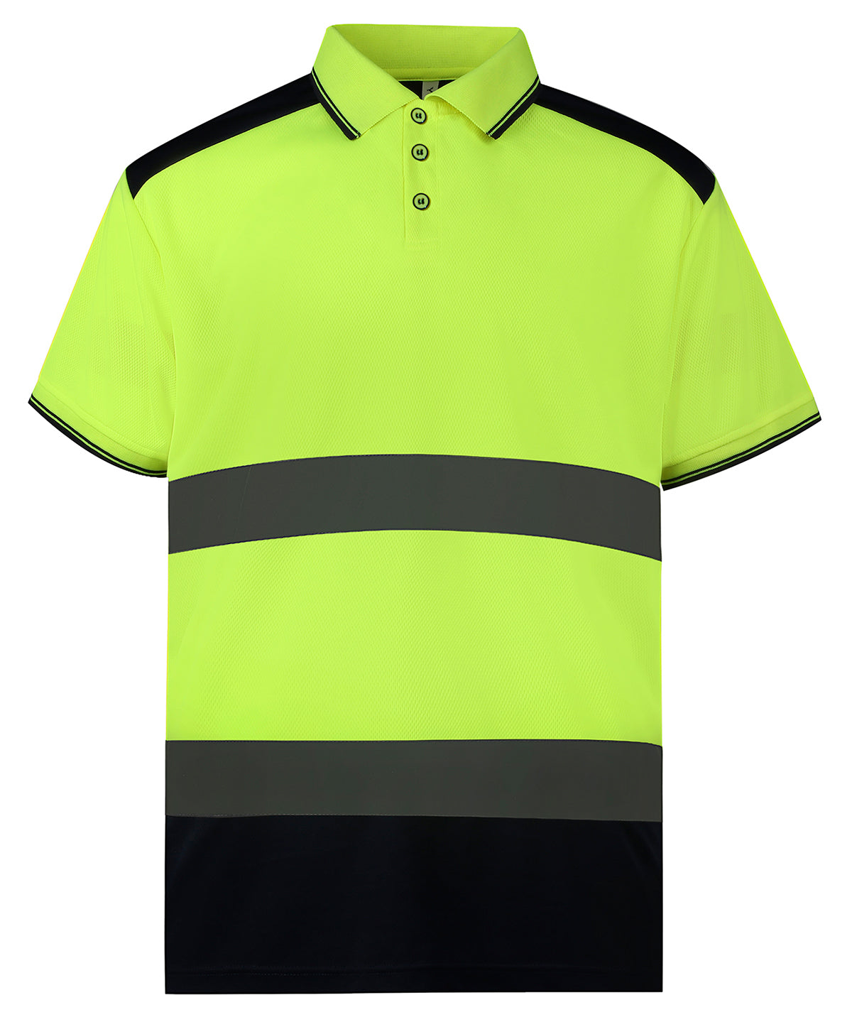 Hi-vis two-tone polo shirt