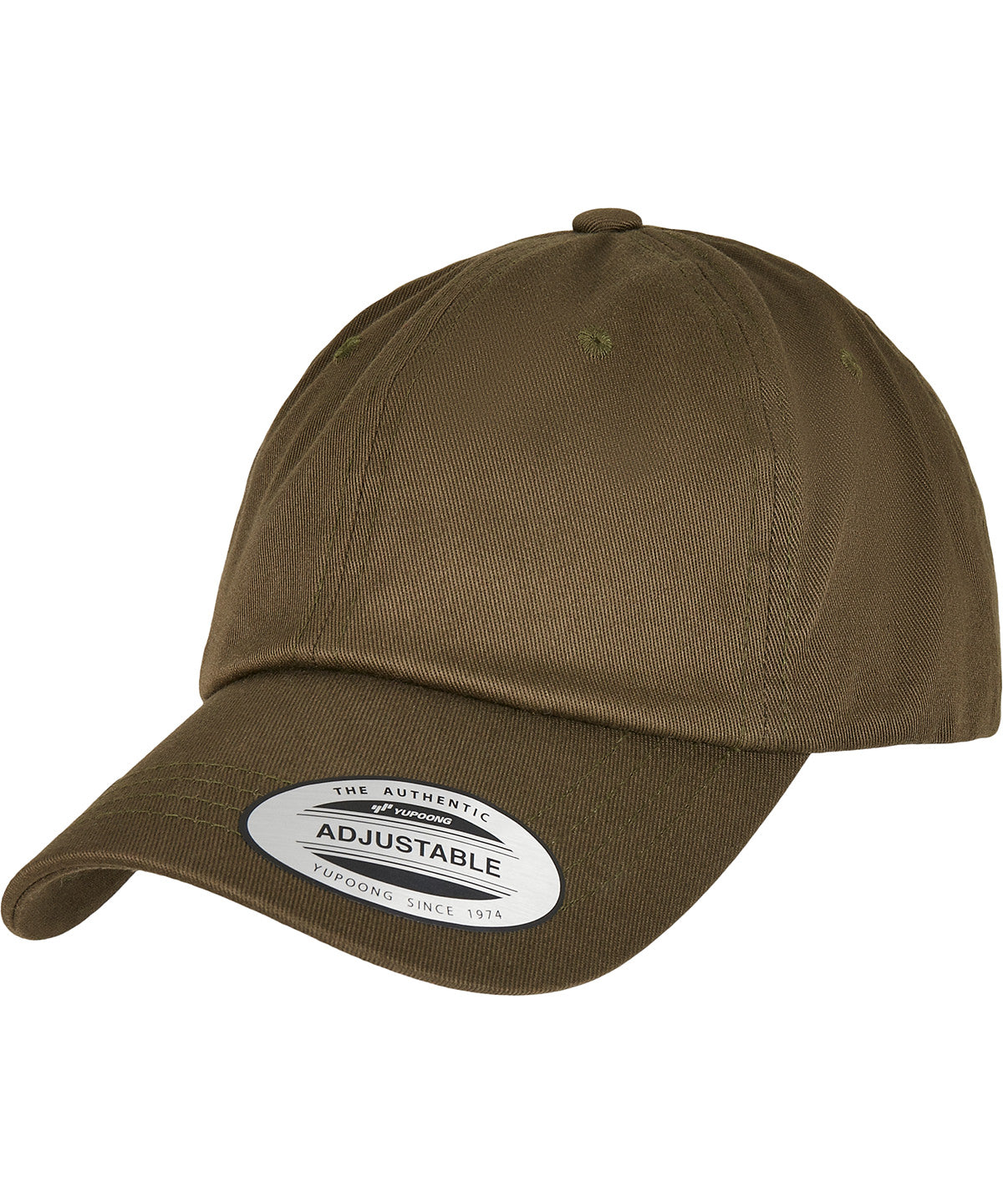 Low-profile organic cotton cap