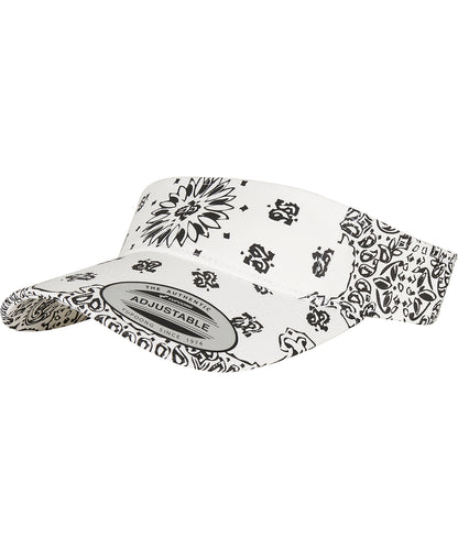 Bandana print visor