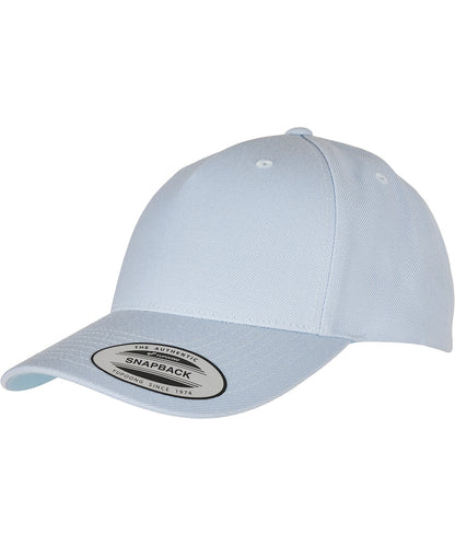 YP classics 5-panel premium curved visor snapback cap