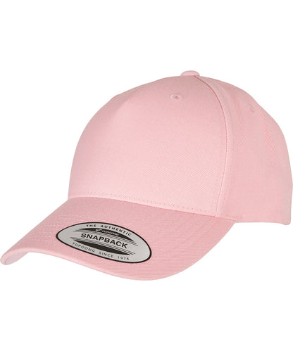 YP classics 5-panel premium curved visor snapback cap