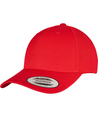 YP classics 5-panel premium curved visor snapback cap