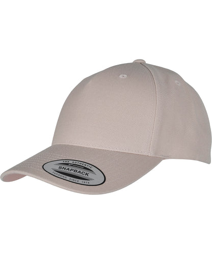YP classics 5-panel premium curved visor snapback cap