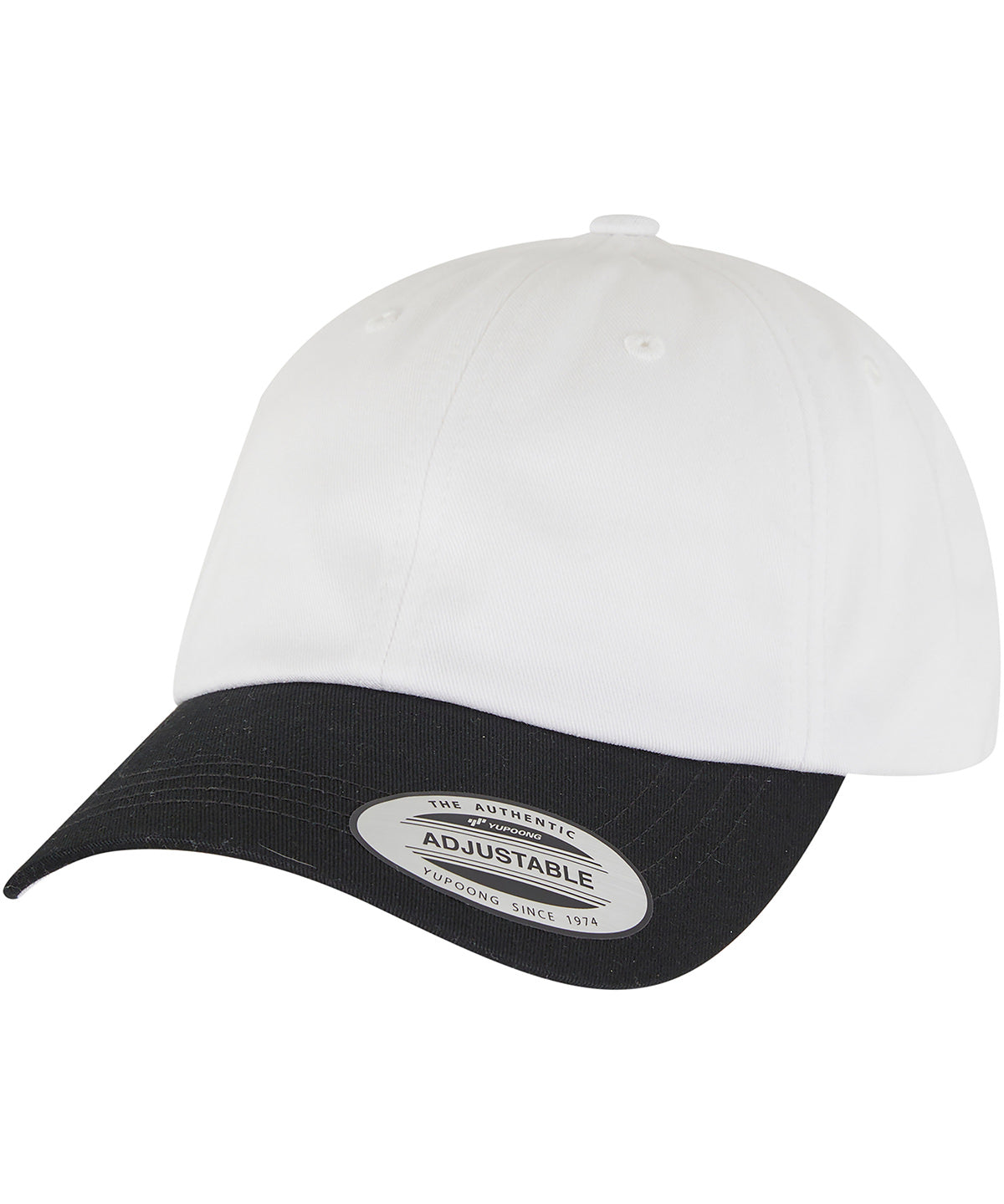 Low-profile cotton twill two-toned