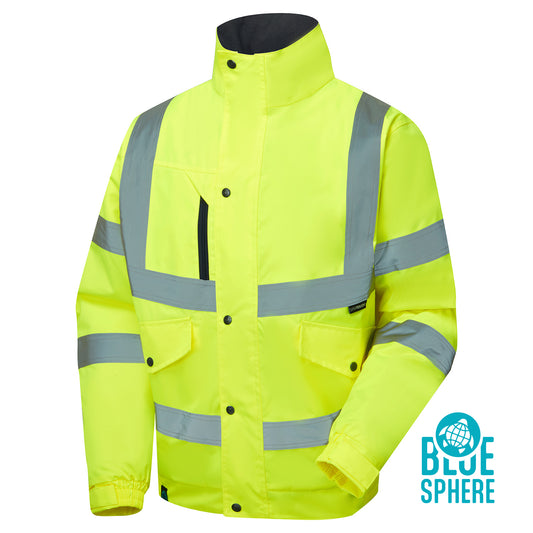 Supertouch Blue Sphere Supertouch Eco Hi Vis Yellow Bomber Jacket Yellow
