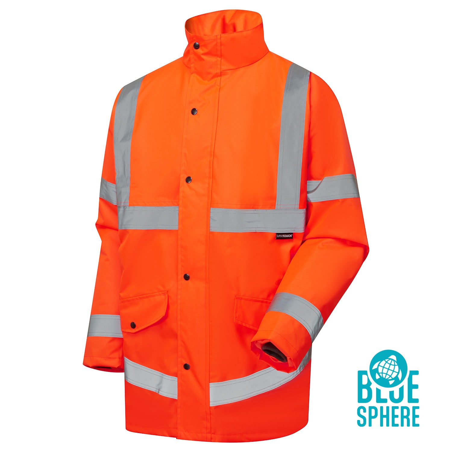 Supertouch Blue Sphere Supertouch Eco Hi Vis Orange Parka Orange