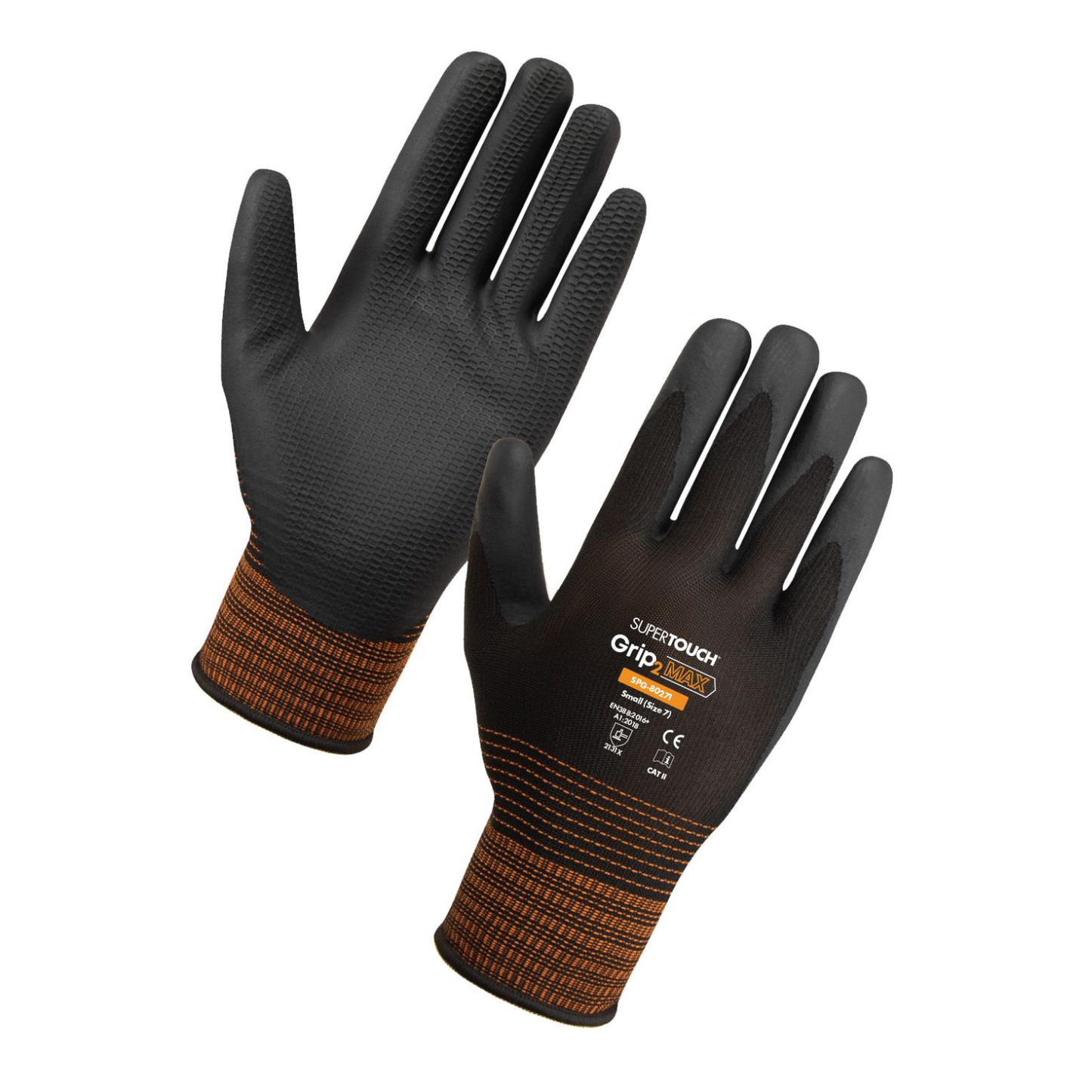 Grip2 Supertouch Grip2 Max Glove Black/Orange