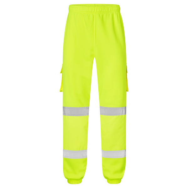 Supertouch Hi Vis Jogging Bottoms Yellow