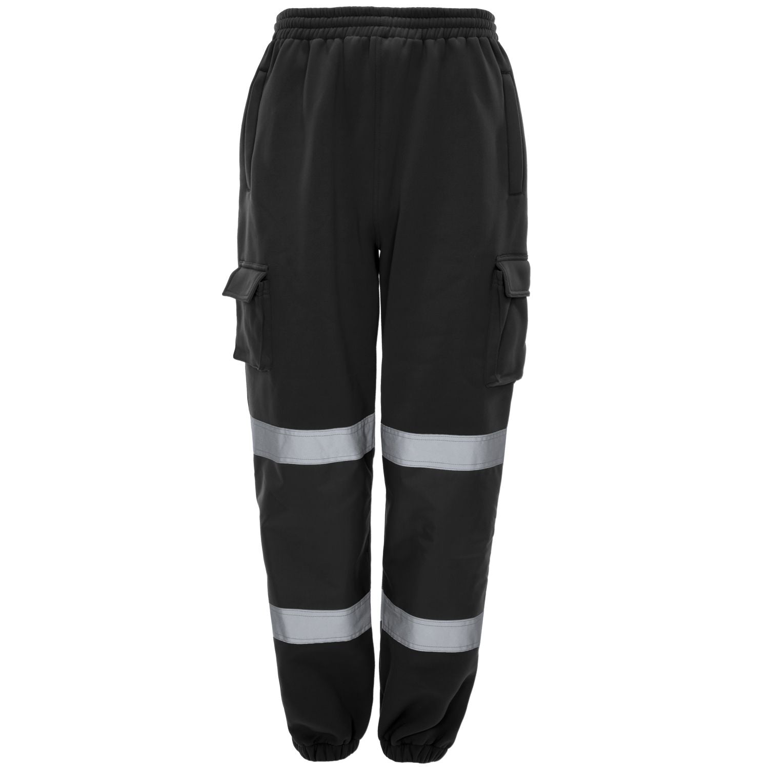 Supertouch Hi Vis Jogging Bottoms Black