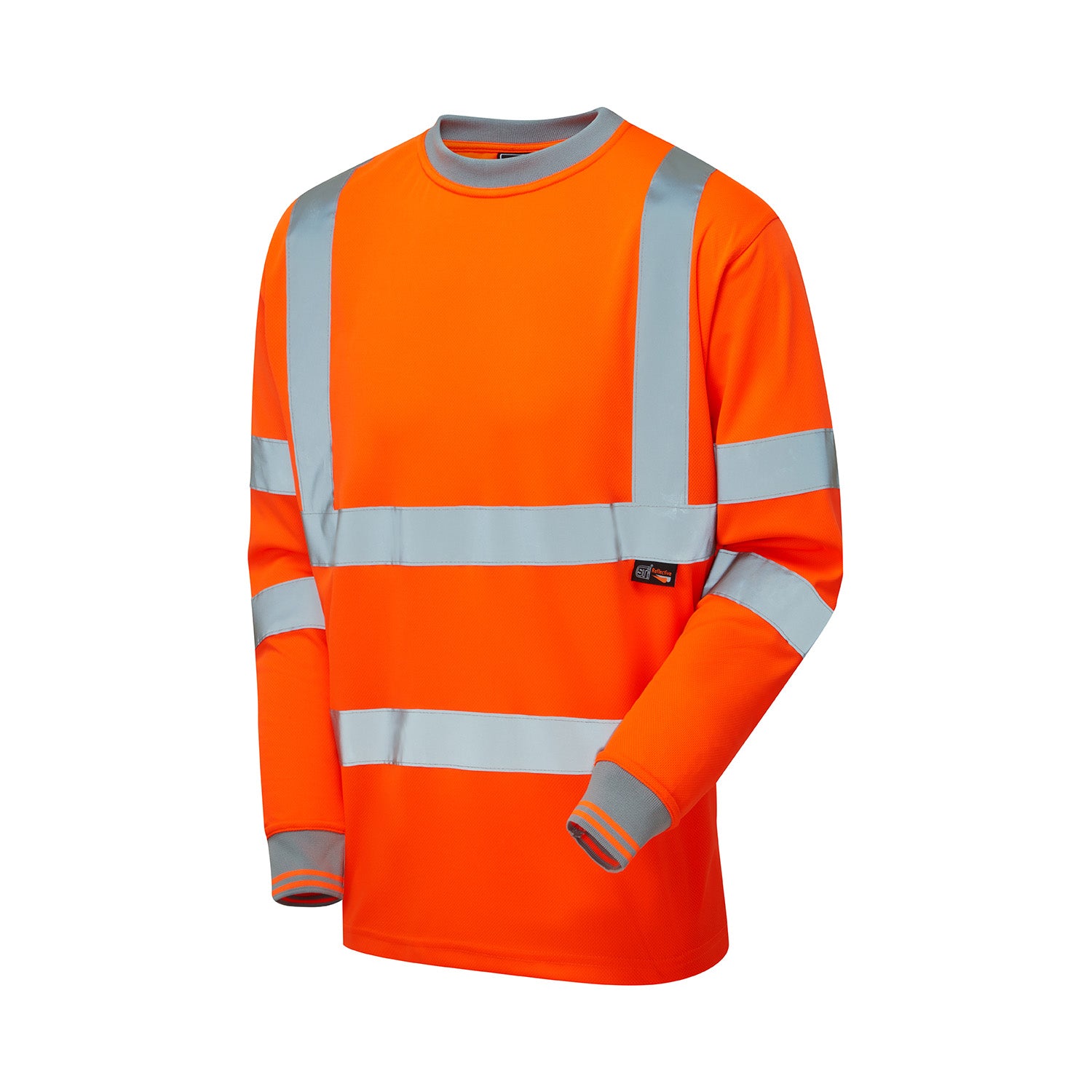 Supertouch HV Long Sleeve Bird Eye T-Shirt Orange