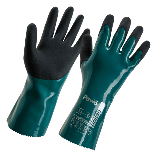 Pawa Pawa PG630 Type A Chemical Resistant Heavy-Duty Gauntlet Green