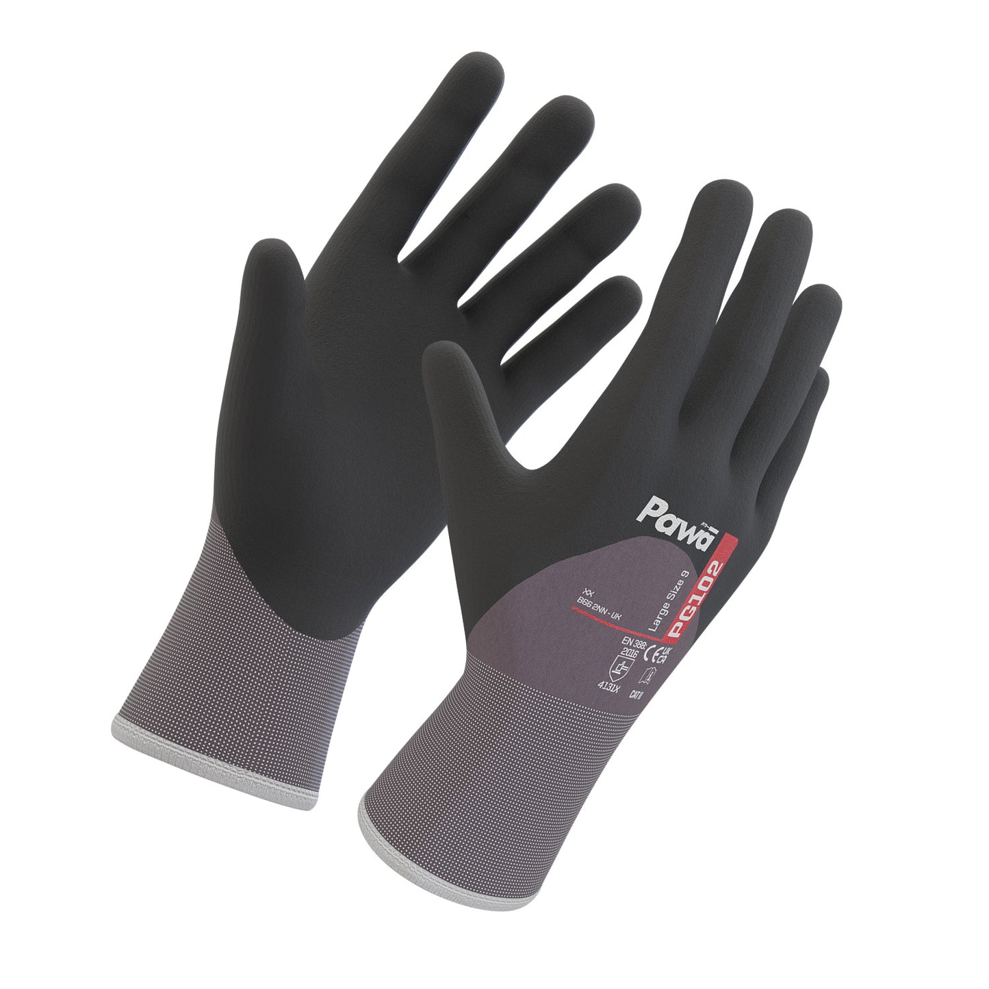 Pawa Pawa PG102 Gloves Grey/Black