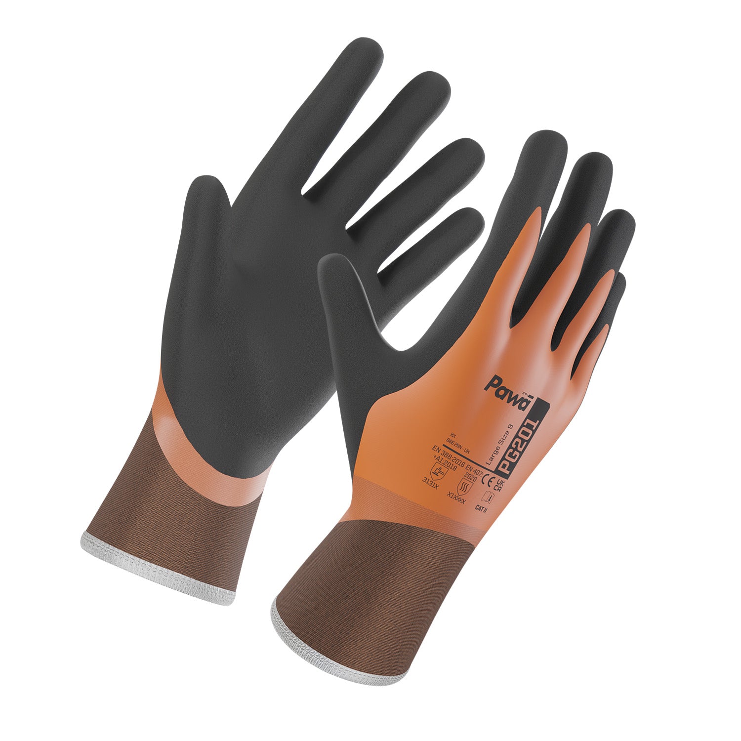 Pawa Pawa PG201 Gloves Orange/Black