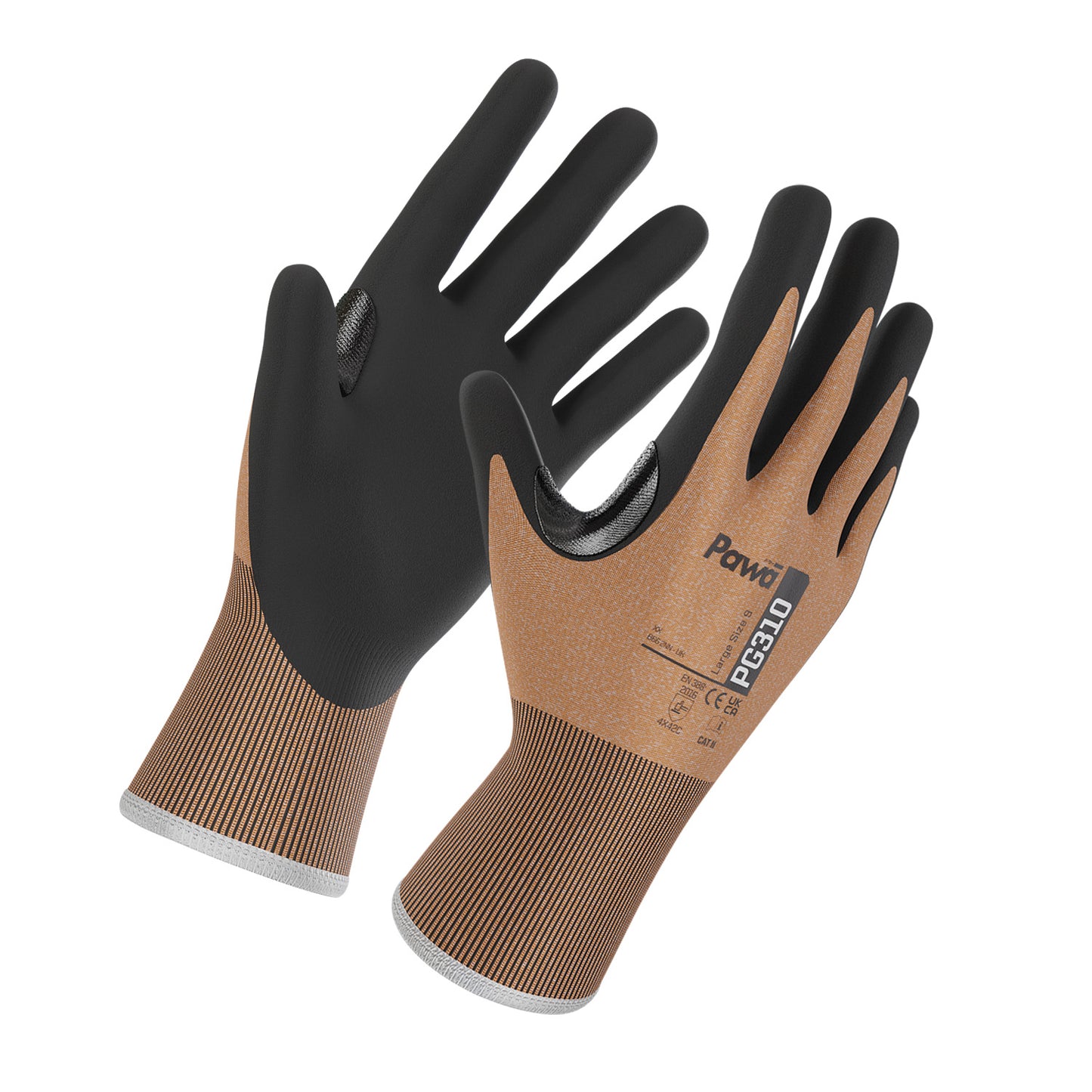 Pawa Pawa PG310 Cut-Resistant Gloves Coffee