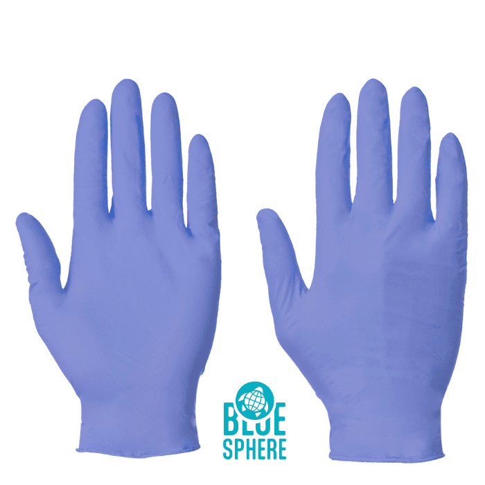 Supertouch Blue Sphere Supertouch Eco Powderfree Nitrile Gloves Blue