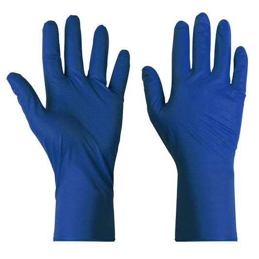 Supertouch Supertouch Diamond Grip Nitrile Gloves Blue