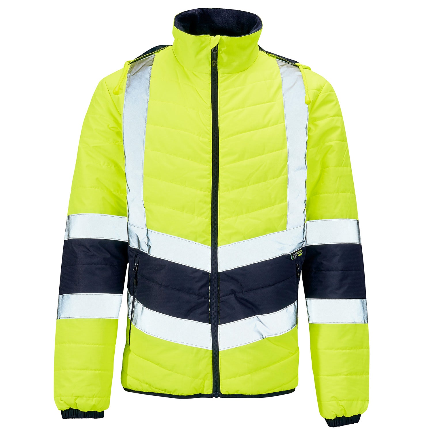 Supertouch Supertouch Hi Vis Yellow 2 Tone Puffer Jacket Yellow