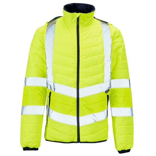 Supertouch Supertouch Hi Vis Yellow Puffer Jacket Yellow