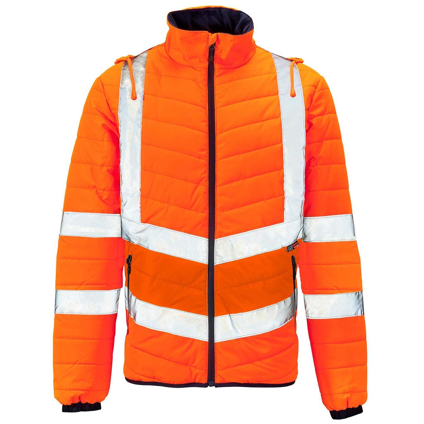 Supertouch Supertouch Hi Vis Orange Puffer Jacket Orange