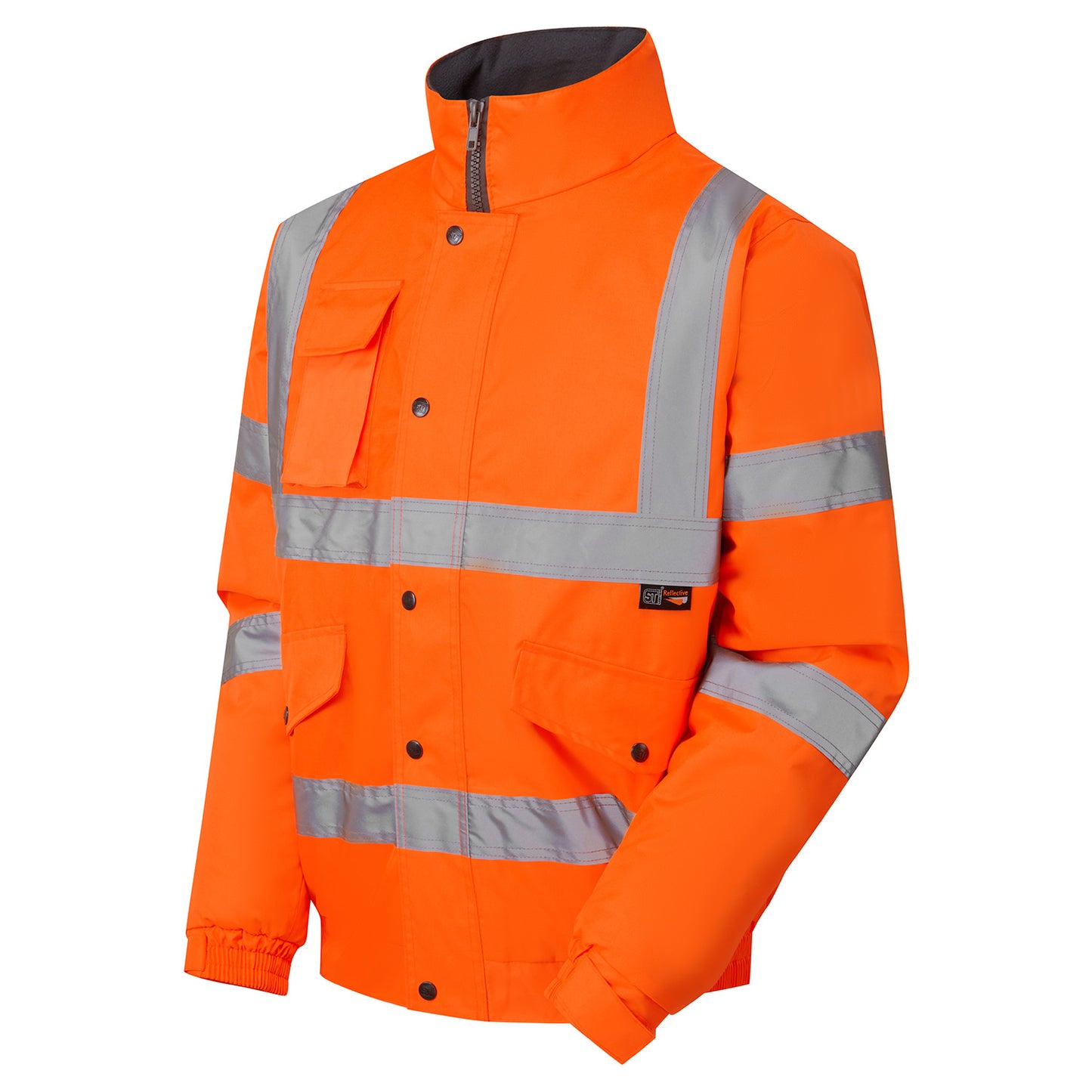 Supertouch Fleece Lined Bomber Jacket Orange