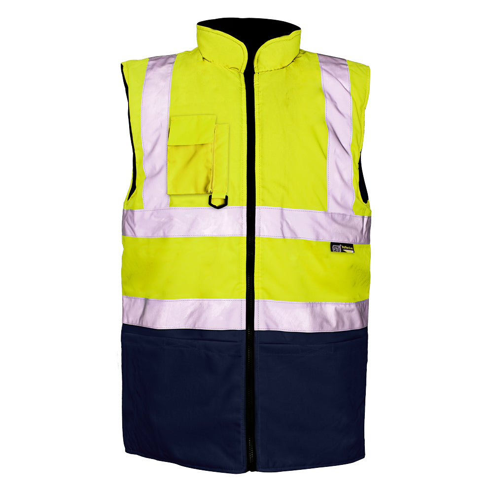 Supertouch Supertouch Yellow/Navy 2 Tone Bodywarmer Yellow/Navy