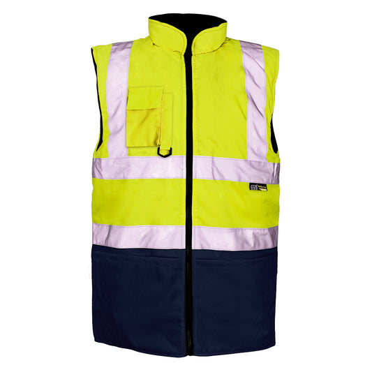 Supertouch Supertouch Yellow/Navy 2 Tone Bodywarmer Yellow/Navy