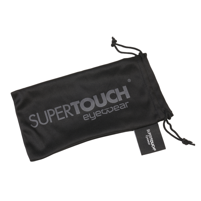 Supertouch Supertouch Cleaning Cloth Drawstring Glasses Bag Black