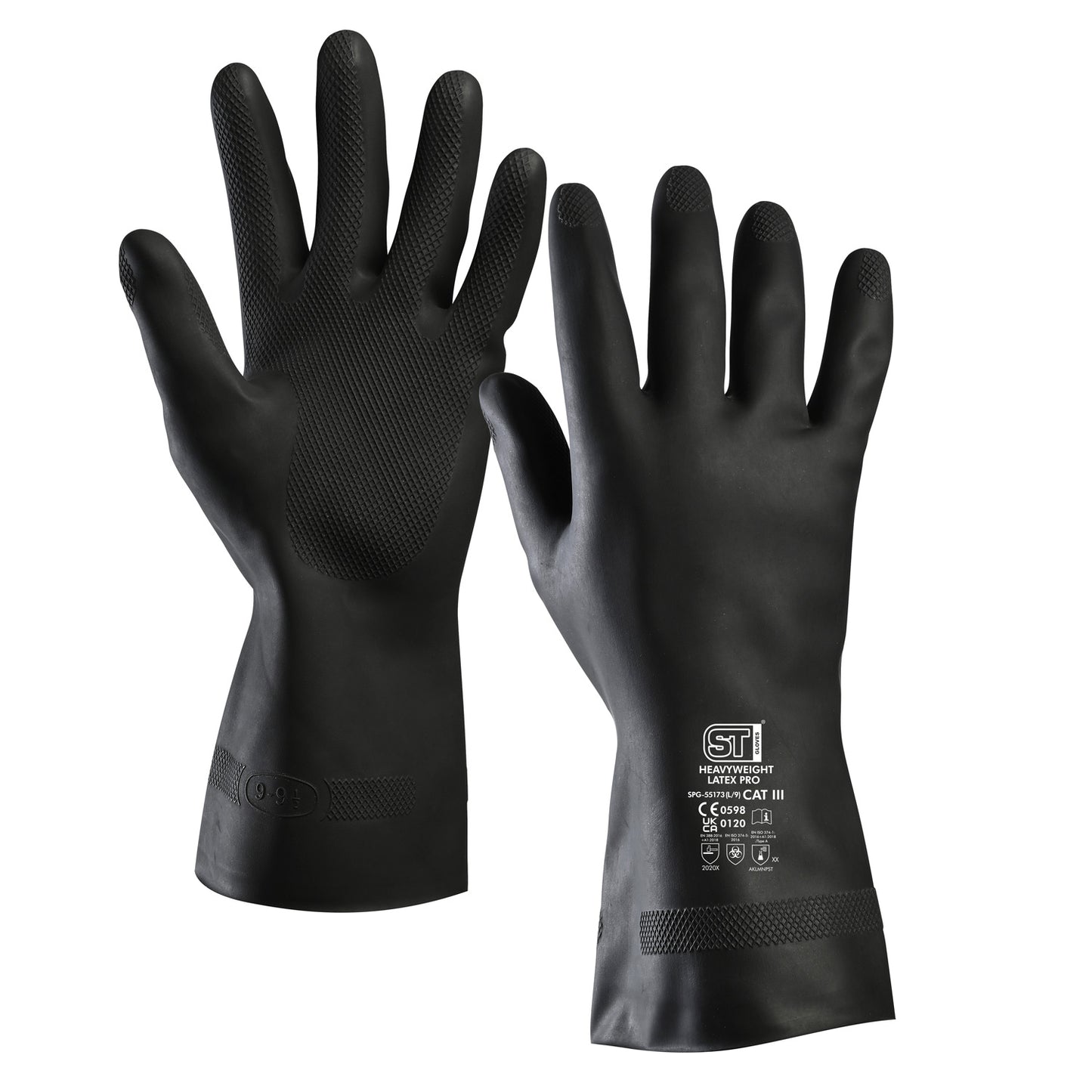Supertouch Supertouch Heavyweight Latex Pro Chemical Gloves Black