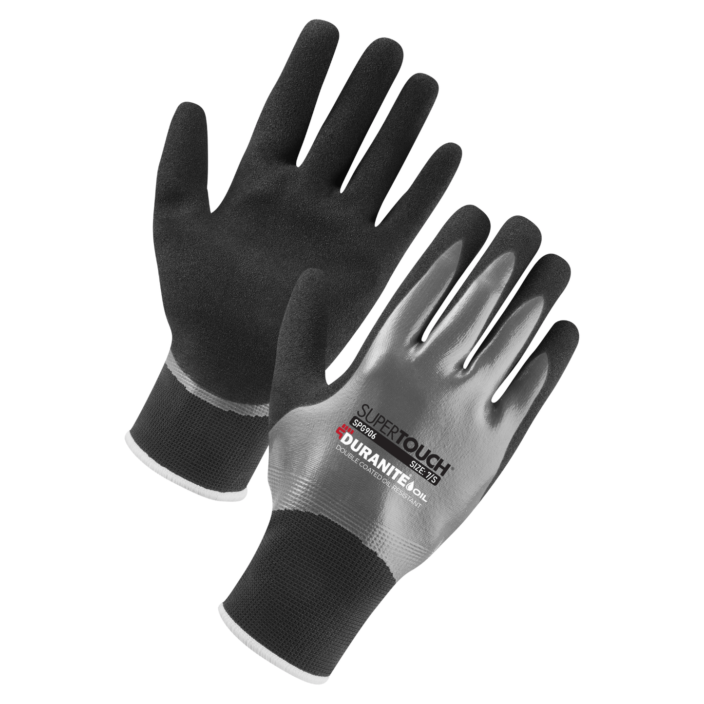 Duranite Supertouch Duranite Oil Gloves Grey/Black