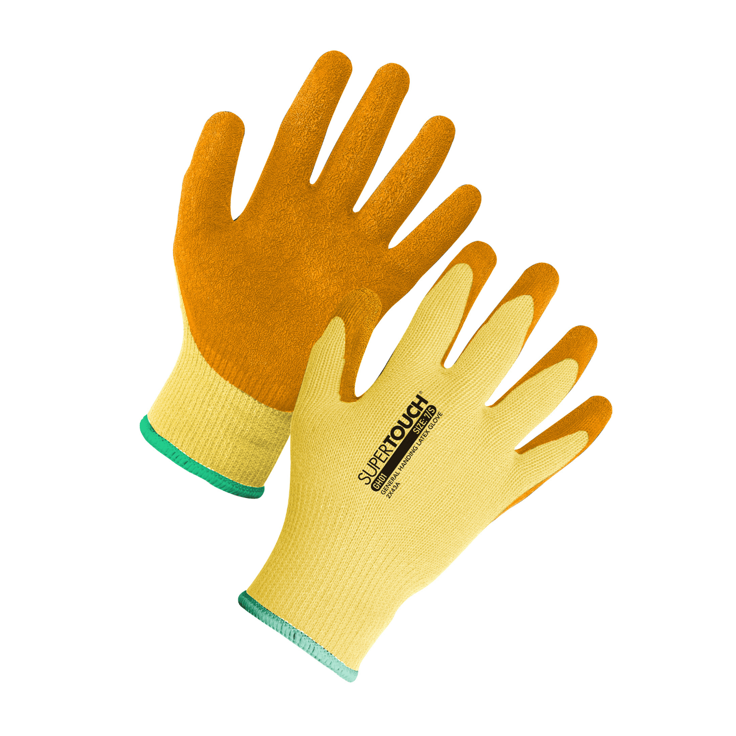 Supertouch Supertouch Knitted General Handling Gloves Yellow/Orange