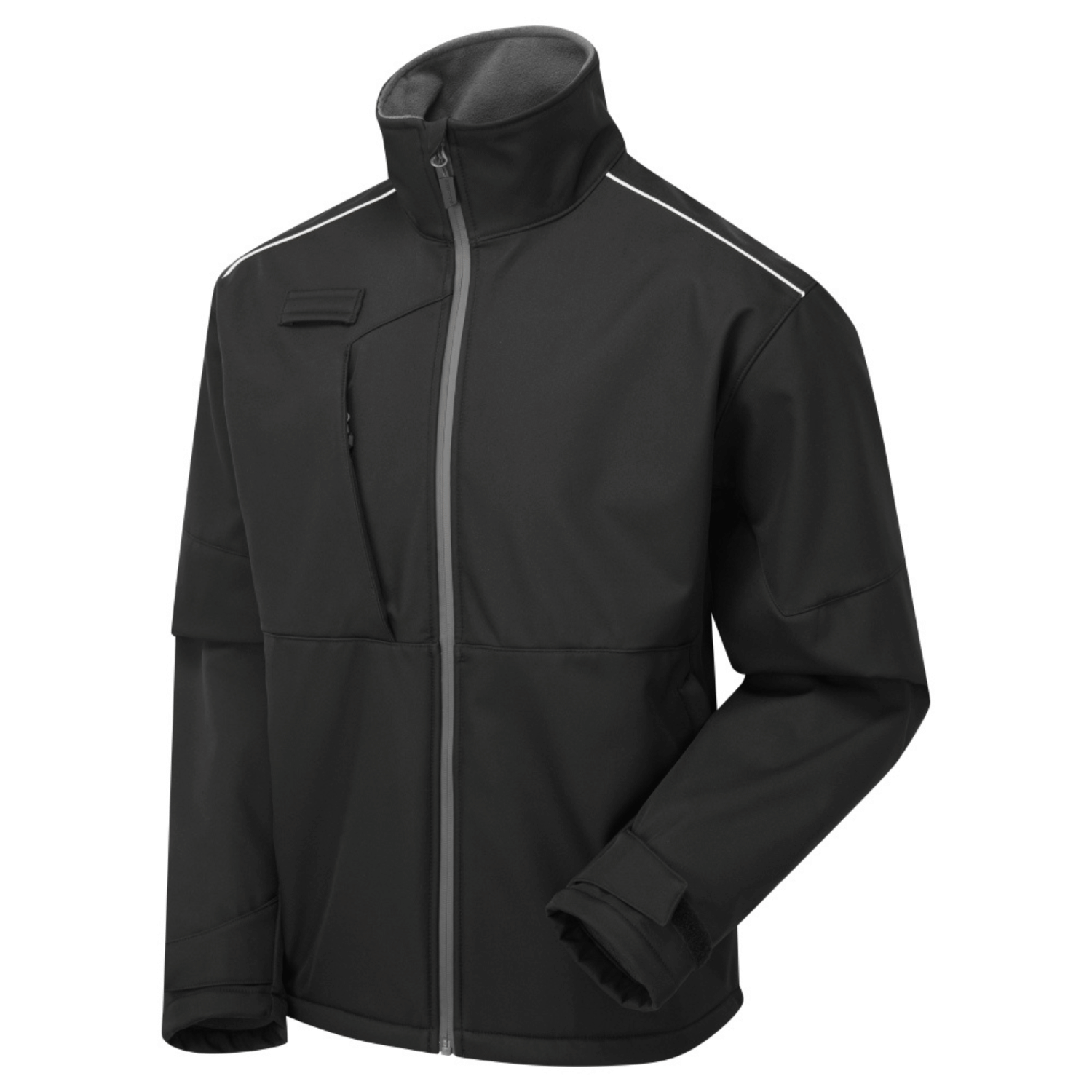 Supertouch Blue Sphere System Eco 3 Layer Black/Grey Softshell Jacket â€“ Men's Black/Grey