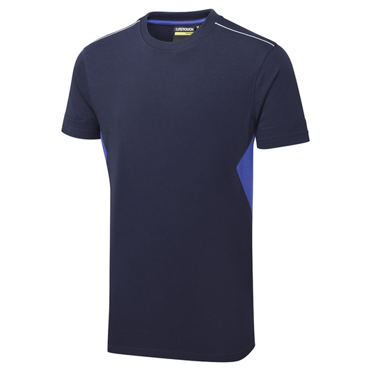 Supertouch Blue Sphere System Eco Women's Navy/Royal Blue Quarter Zip Sweatshirt Navy/Royal