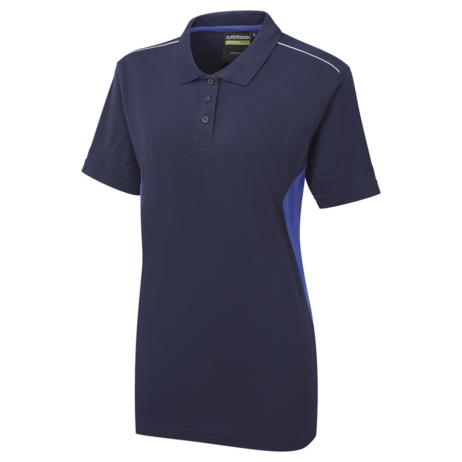 Supertouch Blue Sphere System Eco Women's Navy/Royal Blue Quarter Zip Sweatshirt Navy/Royal