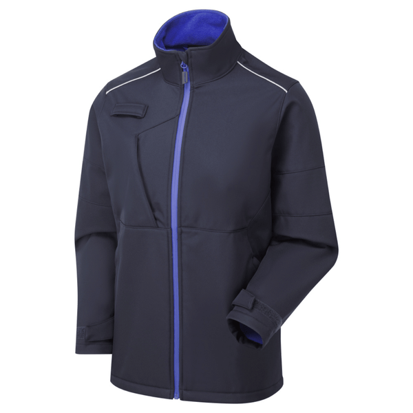 Supertouch Blue Sphere System Eco 3 Layer Navy/Royal Blue Softshell Jacket â€“ Women's Navy/Royal