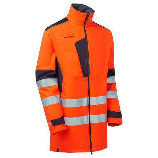 Supertouch Blue Sphere System Hi Vis Eco 3-Layer Orange Softshell Parka Orange