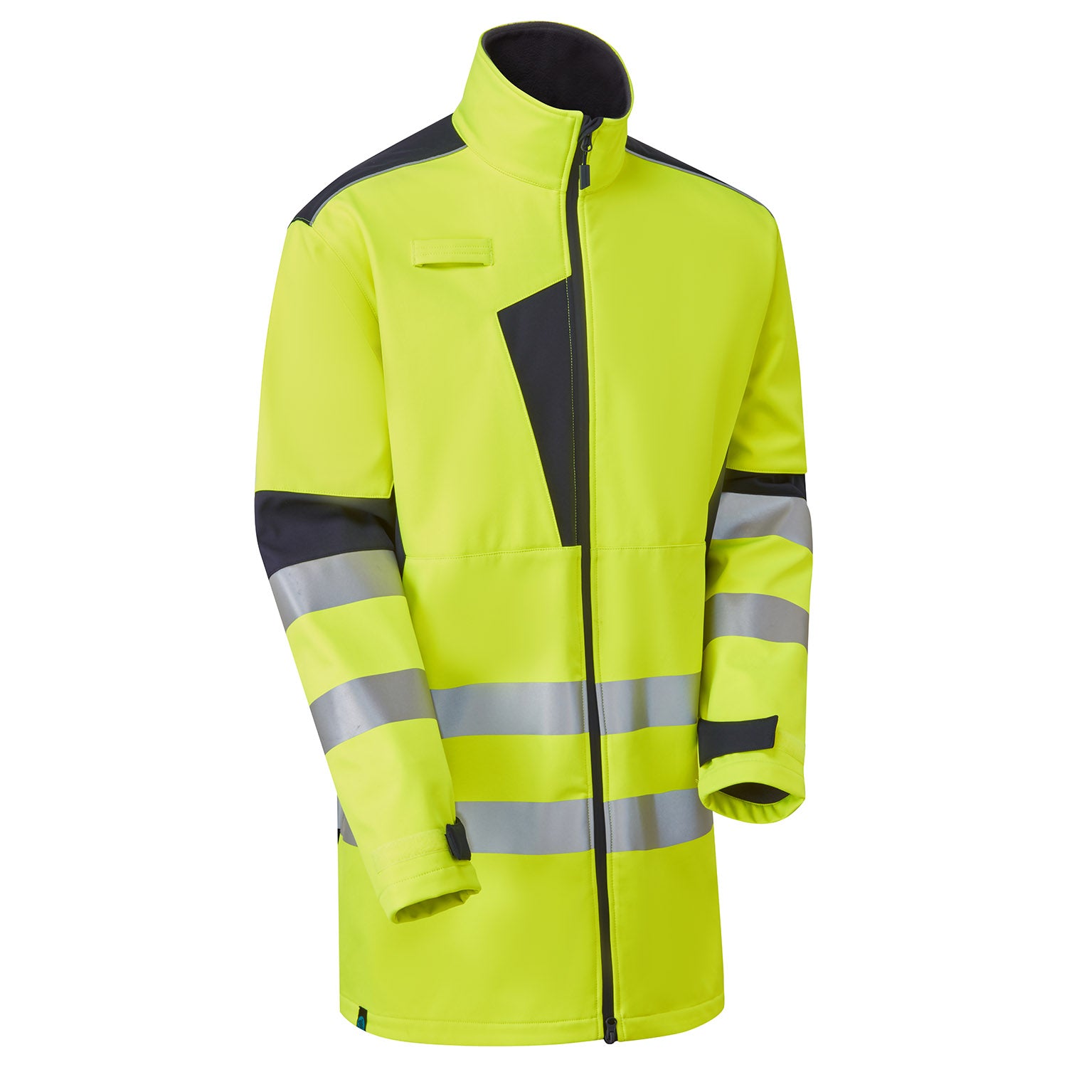Supertouch Blue Sphere HV System Eco 3-Layer Yellow Softshell Parka Yellow/Navy