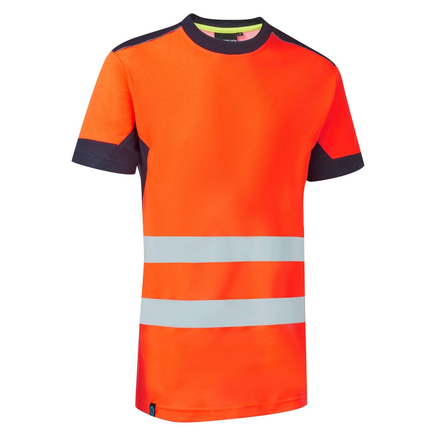 Supertouch Blue Sphere System Hi-Vis Eco CottonCool Orange T-Shirt Orange/Navy