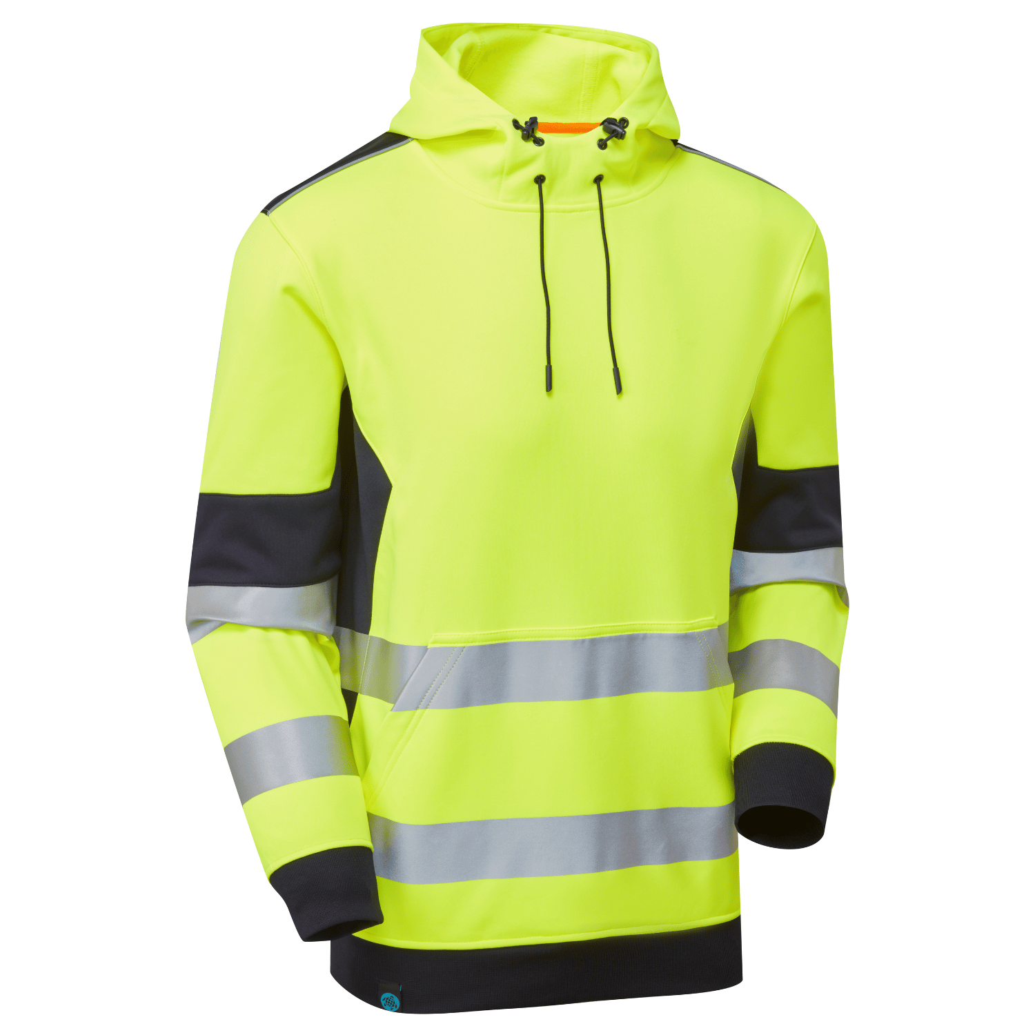 Supertouch Blue Sphere System Hi-Vis Eco Insulated Yellow/Navy Hoodie Yellow/Navy