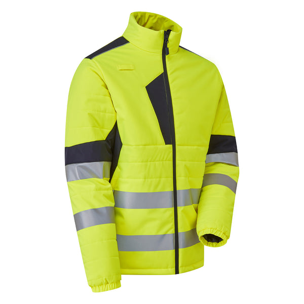 Supertouch Blue Sphere HV System Eco Two Tone Yellow Thermal Baffle Jacket Yellow/Navy