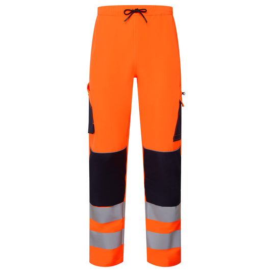 Supertouch Blue Sphere System Hi-Vis Eco Stretch Jogger Orange Trouser Orange/Navy